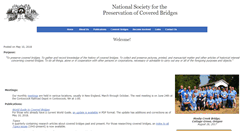 Desktop Screenshot of coveredbridgesociety.org